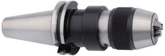 Accupro - CAT30, 1/64 to 5/16" Capacity, Integral Shank Drill Chuck - Keyless, Taper Shank, 38mm Sleeve Diam, 101mm Open Length - Exact Tooling