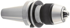 Accupro - BT40/110, 1/32 to 3/8" Capacity, Integral Shank Drill Chuck - Keyless, Taper Shank, 43mm Sleeve Diam, 109mm Open Length - Exact Tooling