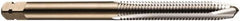 DORMER - M22x2.50 Metric Coarse, 4 Flute, Bright Finish, Cobalt Spiral Point Tap - Plug Chamfer, Right Hand Thread, 118mm OAL, 29mm Thread Length, 16mm Shank Diam, 6H Class of Fit, Series E000 - Exact Tooling