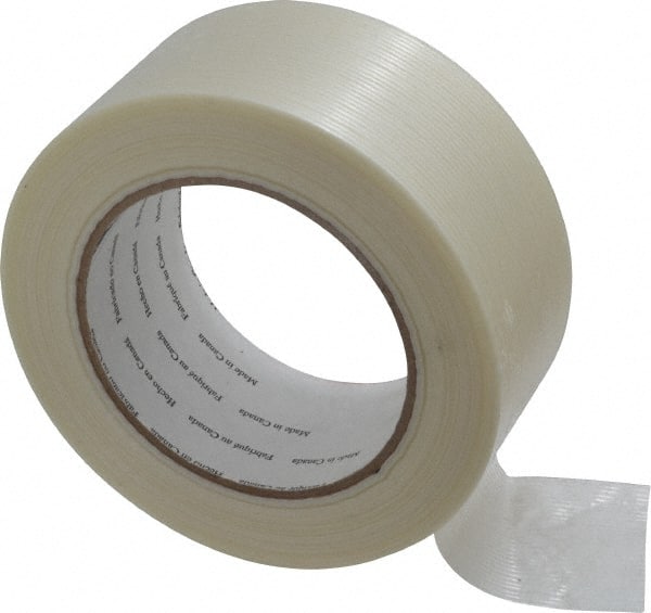 3M - 2" x 60 Yd Clear Rubber Adhesive Packaging Tape - Polypropylene Film Backing, 4 mil Thick, 100 Lb Tensile Strength, Series 8934 - Exact Tooling