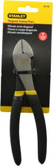 Stanley - 7-1/8" OAL, 1/2" Capacity, Cutting Pliers - 53/64" Jaw Length x 1-11/64" Jaw Width, Round Head, Cushion Grip Handle - Exact Tooling