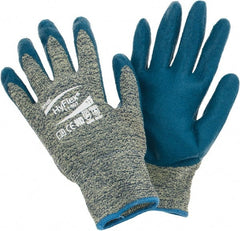 Ansell - Size 2XL, ANSI Cut Lvl 4, Abrasion Lvl 3, Cut Resistant Gloves - Palm & Fingers Coated, Blue - Exact Tooling