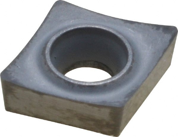 Kennametal - CCGT21.51 HP Grade K313 Carbide Turning Insert - Uncoated, 80° Diamond, 1/4" Inscr Circle, 3/32" Thick, 1/64" Corner Radius - Exact Tooling