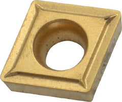 Kennametal - CCMT432 LF Grade KC850 Carbide Turning Insert - TiC/TiCN/TiN Finish, 80° Diamond, 1/2" Inscr Circle, 3/16" Thick, 1/32" Corner Radius - Exact Tooling