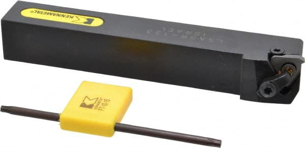 Kennametal - External Thread, Right Hand Cut, 19.05mm Shank Width x 19.05mm Shank Height Indexable Threading Toolholder - 127mm OAL, LT 16ER Insert Compatibility, LSAS Toolholder, Series LT Threading - Exact Tooling