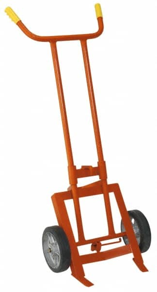 Wesco Industrial Products - 1,000 Lb Load Capacity, 55 Gal Drum Hand Truck - 24-1/2" Wide x 62" High, 2 Wheels - Exact Tooling