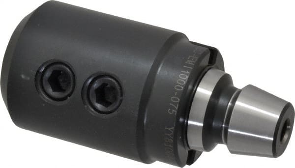 Royal Products - R8 Quick Change Taper Shank 1" Hole End Mill Holder/Adapter - 2" Nose Diam, 2-15/16" Projection - Exact Tooling