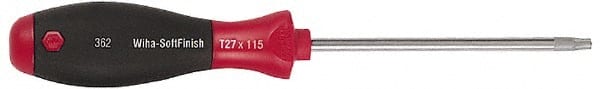 Wiha - T9 Torx Driver - 2.4" Blade Length, Ergonomic Handle - Exact Tooling