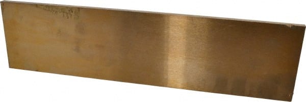 Value Collection - 1/4 Inch Thick x 3 Inch Wide x 12 Inch Long, Ground Bearing Bronze Rectangular Bar - Alloy SAE 660 (CDA 932) - Exact Tooling
