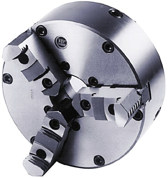 BTC - 3 Jaws, 10" Diam, Self Centering Manual Lathe Chuck - Exact Tooling