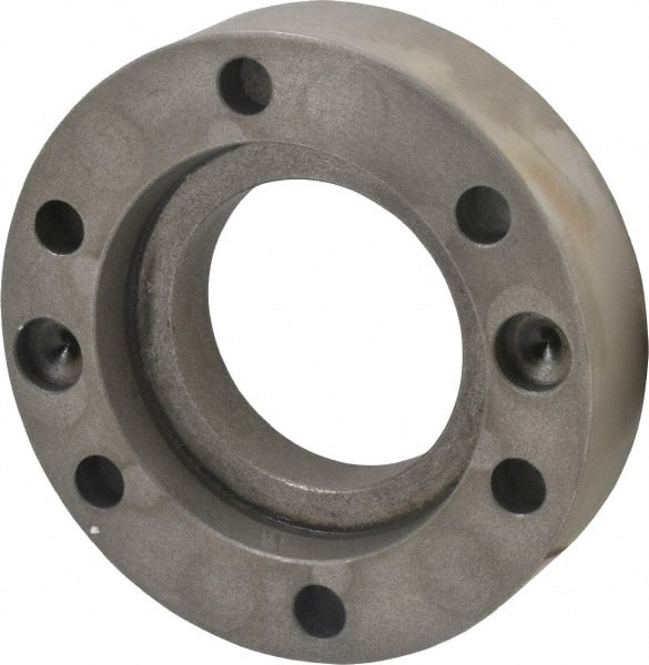 BTC - Adapter Back Plate for 10" Diam Self Centering Lathe Chucks - A2-6 Mount, 2.835" Through Hole Diam - Exact Tooling