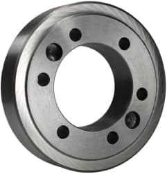 BTC - Adapter Back Plate for 12" Diam Self Centering Lathe Chucks - A2-8 Mount, 3.268" Through Hole Diam - Exact Tooling