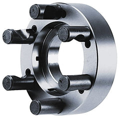 BTC - Adapter Back Plate for 10" Diam Self Centering Lathe Chucks - D1-8 Mount, 2.835" Through Hole Diam - Exact Tooling
