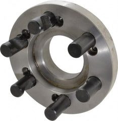 BTC - Adapter Back Plate for 10" Diam Self Centering Lathe Chucks - D1-6 Mount, 2.835" Through Hole Diam - Exact Tooling