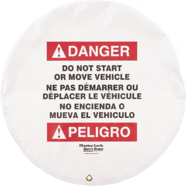 NMC - Vinyl Lockout Wheel Cover - Compatible with Lockout Hasp and Lockout Padlock - Exact Tooling