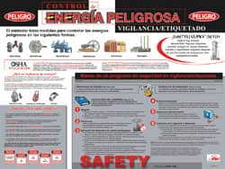 NMC - 24" Wide x 18" High Laminated Paper Lockout Information Poster - Spanish - Exact Tooling