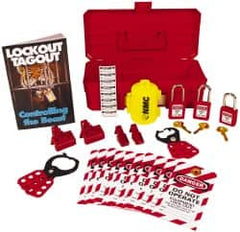 NMC - 30 Piece Electrical Lockout Kit - Comes in Tool Box - Exact Tooling