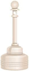 NMC - 5 Qt Polyethylene Cigarette & Cigar Receptacle - 15-1/4" Wide x 37-3/4" High - Exact Tooling