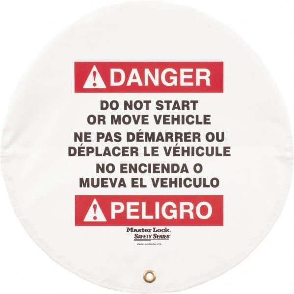 NMC - Vinyl Lockout Wheel Cover - Compatible with Lockout Hasp and Lockout Padlock - Exact Tooling