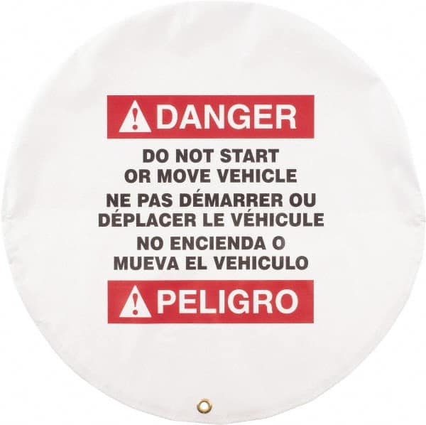 NMC - Vinyl Lockout Wheel Cover - Compatible with Lockout Hasp and Lockout Padlock - Exact Tooling