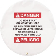 NMC - Vinyl Lockout Wheel Cover - Compatible with Lockout Hasp and Lockout Padlock - Exact Tooling