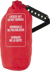 NMC - Black, Orange, Red and White, Nylon Plug and Hoist Control Cover - Compatible with Lockout Padlock - Exact Tooling