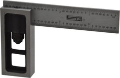 SPI - 4 Inch Long, 4R Double Square - 1/64, 1/32, 1/16 and 1/8 Inch Graduation, Hardened Steel - Exact Tooling