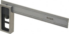 SPI - 6 Inch Long, 16R Double Square - 1/100, 1/64, 1/50 and 1/32 Inch Graduation, Hardened Steel - Exact Tooling