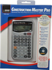 Calculated Industries - 11-Digit (7 normal, 4 Fractions) with Full Annunciators 40 Function Handheld Calculator - 5/8" x 2-1/2" (15.88mm x 63.5mm) Display Size, Silver, LR-44/A76 Powered, 9" Long x 8" Wide x 2" High - Exact Tooling
