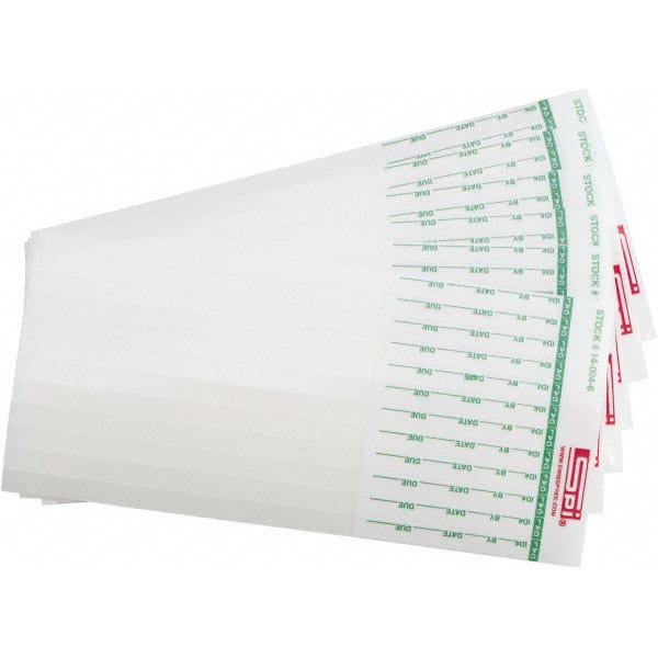 SPI - Calibration Label - Legend: Calibration, English, Green & White, 6" Long x 1/4" High, No Coating - Exact Tooling