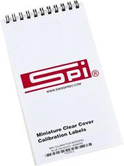 SPI - Calibration Label - Legend: Calibration, English, Blue, 1" Long x 5/8" High, No Coating - Exact Tooling
