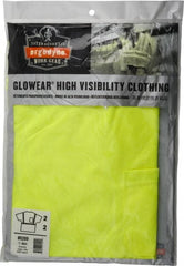 Ergodyne - Size L, Lime, High Visibility, Short Sleeve T-Pocket, - 38 to 42" Chest, 1 Pocket, Polyester - Exact Tooling