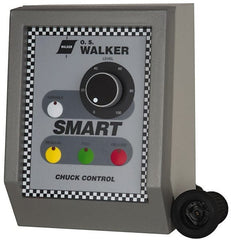 Walker - 300 W, 110 V Electromagnetic Chuck Variable Power Control - Automatic Release, 115 V, DC Max Output Voltage - Exact Tooling