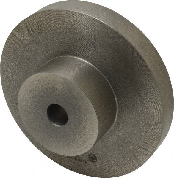 Bison - Adapter Back Plate for 8" Diam Self Centering Lathe Chucks - 0.98" Through Hole Diam, 4.02mm ID, 8.3" OD, 1.18" Flange Height, Cast Iron - Exact Tooling