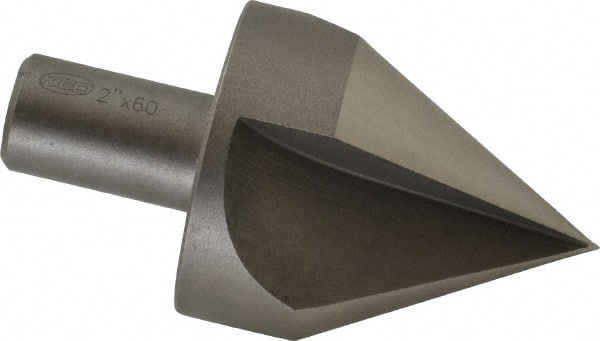 Keo - 2" Head Diam, 3/4" Shank Diam, 3 Flute 60° High Speed Steel Countersink - Exact Tooling