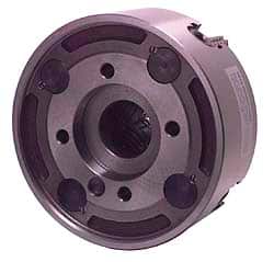 Bison - 4 Jaws, 12" Diam, Independent Manual Lathe Chuck - A2-8 Mount Spindle, Reversible, 1,200 Max RPM, 3.15" Through Hole Diam, Cast Iron - Exact Tooling