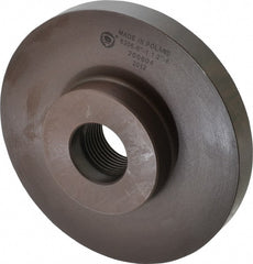 Bison - Adapter Back Plate for 6" Diam Self Centering Lathe Chucks - 1-1/2 - 8 Mount, 1-1/2" Through Hole Diam, 3.189mm ID, 6.535" OD, 0.787" Flange Height, Cast Iron - Exact Tooling