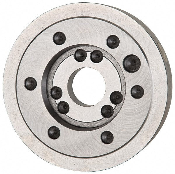 Bison - Adapter Back Plate for 12-1/2" Diam Independent & Self Centering Lathe Chucks - A1/A2-6 Mount, 4.06" Through Hole Diam, 4.19mm ID, 12.52" OD, 1.3" Flange Height - Exact Tooling