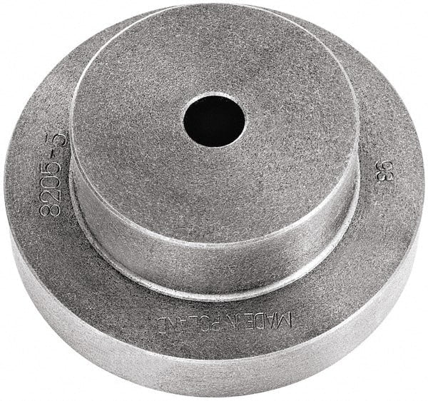 Bison - Adapter Back Plate for 10" Diam Self Centering Lathe Chucks - 1.57" Through Hole Diam, 4.53mm ID, 10.24" OD, 1.26" Flange Height, Cast Iron - Exact Tooling
