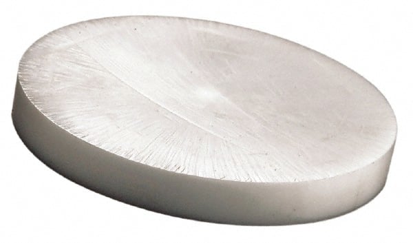 Made in USA - 4 Inch Diameter, 1/2 Inch Thick, Plastic Disc - Natural, Acetal - Exact Tooling