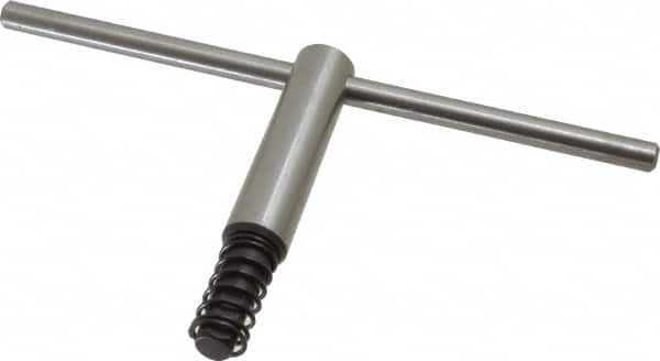 Bison - 8, 10" Chuck Diam Compatibility, Lathe Chuck Key - Compatible with 4-Jaw Chucks, Self Ejecting, 5" Body Length, 7/16" Actual Key Square Size - Exact Tooling