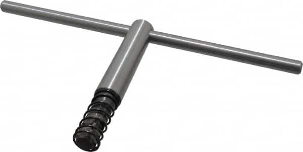 Bison - 12, 16" Chuck Diam Compatibility, Lathe Chuck Key - Compatible with 4-Jaw Chucks, Self Ejecting, 6-1/2" Body Length, 9/16" Actual Key Square Size - Exact Tooling