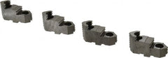 Bison - 8" Max Chuck Diam Compatibility, Steel Tongue & Groove Hard Lathe Top Jaws - 1-1/16" Wide x 3.174" Long x 1.713" High - Exact Tooling