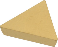 Kennametal - TPU321 Grade KC850 Carbide Turning Insert - TiC/TiCN/TiN Finish, 60° Triangle, 3/8" Inscr Circle, 1/8" Thick, 1/64" Corner Radius - Exact Tooling