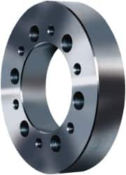 Pratt Burnerd America - Adapter Back Plate for 6" Diam Self Centering Lathe Chucks - A1/A2-5 Mount, 1.81" Through Hole Diam, Steel - Exact Tooling