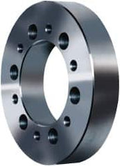 Pratt Burnerd America - Adapter Back Plate for 12" Diam Self Centering Lathe Chucks - A1/A2-6 Mount, 3.285" Through Hole Diam, Steel - Exact Tooling