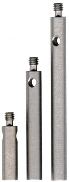 Fowler - M2 Female and Male Connection, 3mm Stem Diameter, Stainless Steel, CMM Stylus Extension - 40mm Overall Length, 4mm Outer Diameter, For Use with CMM Touch Trigger Probes - Exact Tooling