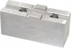 H & R Manufacturing - 10" Chuck Capacity, Tongue & Groove Attachment, Square Soft Lathe Chuck Jaw - Steel, 2-1/8" Btw Mount Hole Ctrs, 4-1/4" Long x 1-1/2" Wide x 1-7/8" High, 1/2" Groove - Exact Tooling