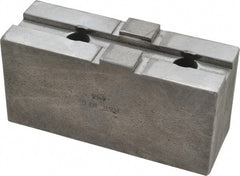 H & R Manufacturing - 12" Chuck Capacity, Tongue & Groove Attachment, Square Soft Lathe Chuck Jaw - Steel, 2-1/2" Btw Mount Hole Ctrs, 4-7/8" Long x 1-3/4" Wide x 2-3/8" High, 1/2" Groove - Exact Tooling