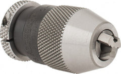 Albrecht - JT0, 1/64 to 1/8" Capacity, Steel Tapered Mount Drill Chuck - Keyless, 1" Sleeve Diam, 1-3/4" Open Length - Exact Tooling